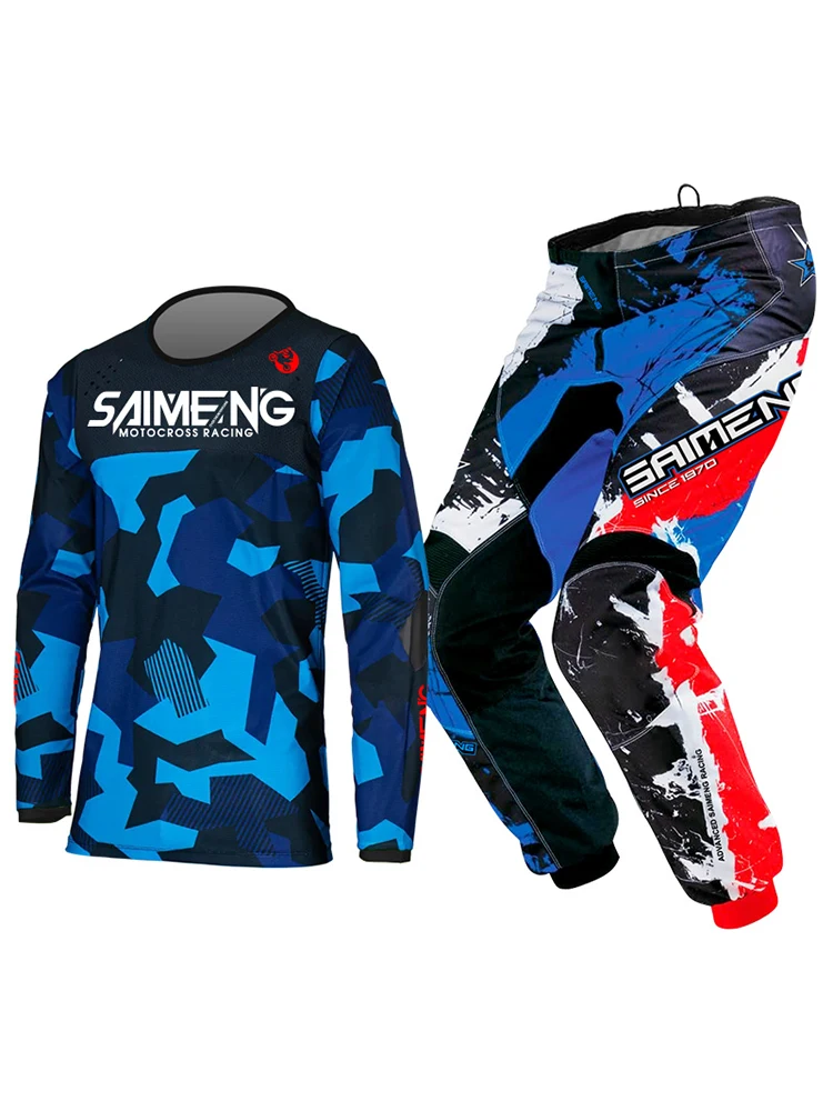 Motocross-Kind-Set, individuelle Nummer, Name, Rennanzug, Motorrad-Trikot und Hose, Kinderkleidung, großer Junge, Mädchen, Jugend, MX-Ausrüstungsset