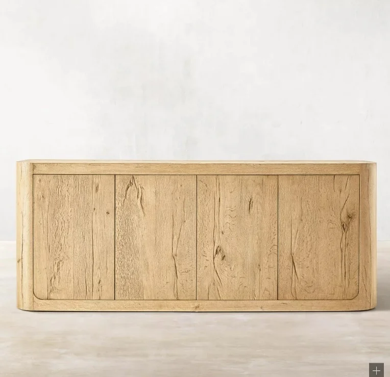 Modern Living Room Furniture Solid Wood Living Room Cabinets Soft Contour Sideboard