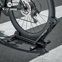 WEST BIKING Bicycle Stand Indoor Bike Storage Parking Stand For 24-29/700C Inch Mountain Road Bikes Anti-slip Cycling Rack