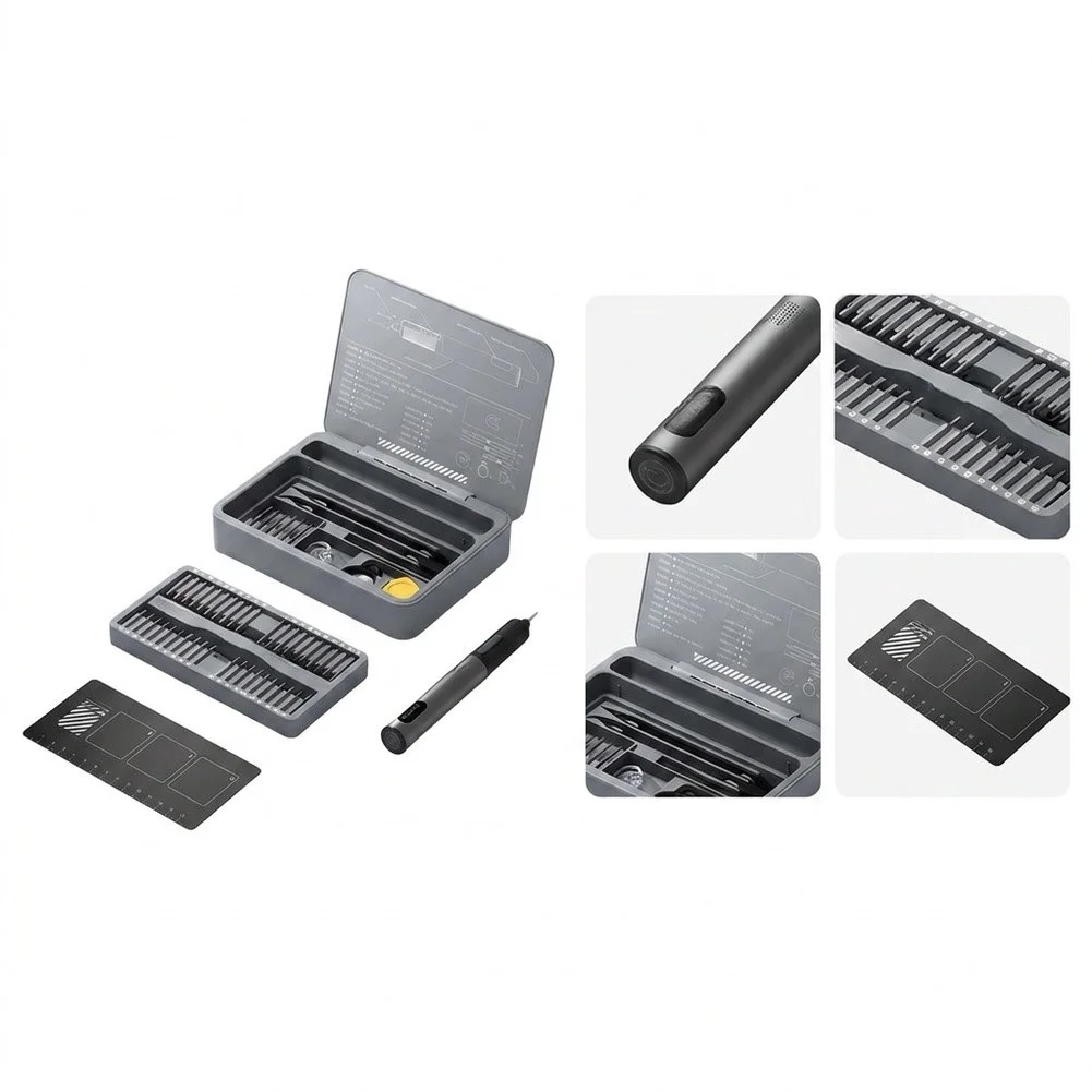 Rechargeable Screwdriver Electric Screwdriver Kit Three Torque Settings Anti-static Pry Bar Ergonomic Grip Design