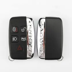 Coque de clé de voiture à distance 5 boutons, accessoires de voiture, Land Rover A9, Range Rover dehors Evoque, Freelander Discovery 4, Recrutement XJ XJL XF