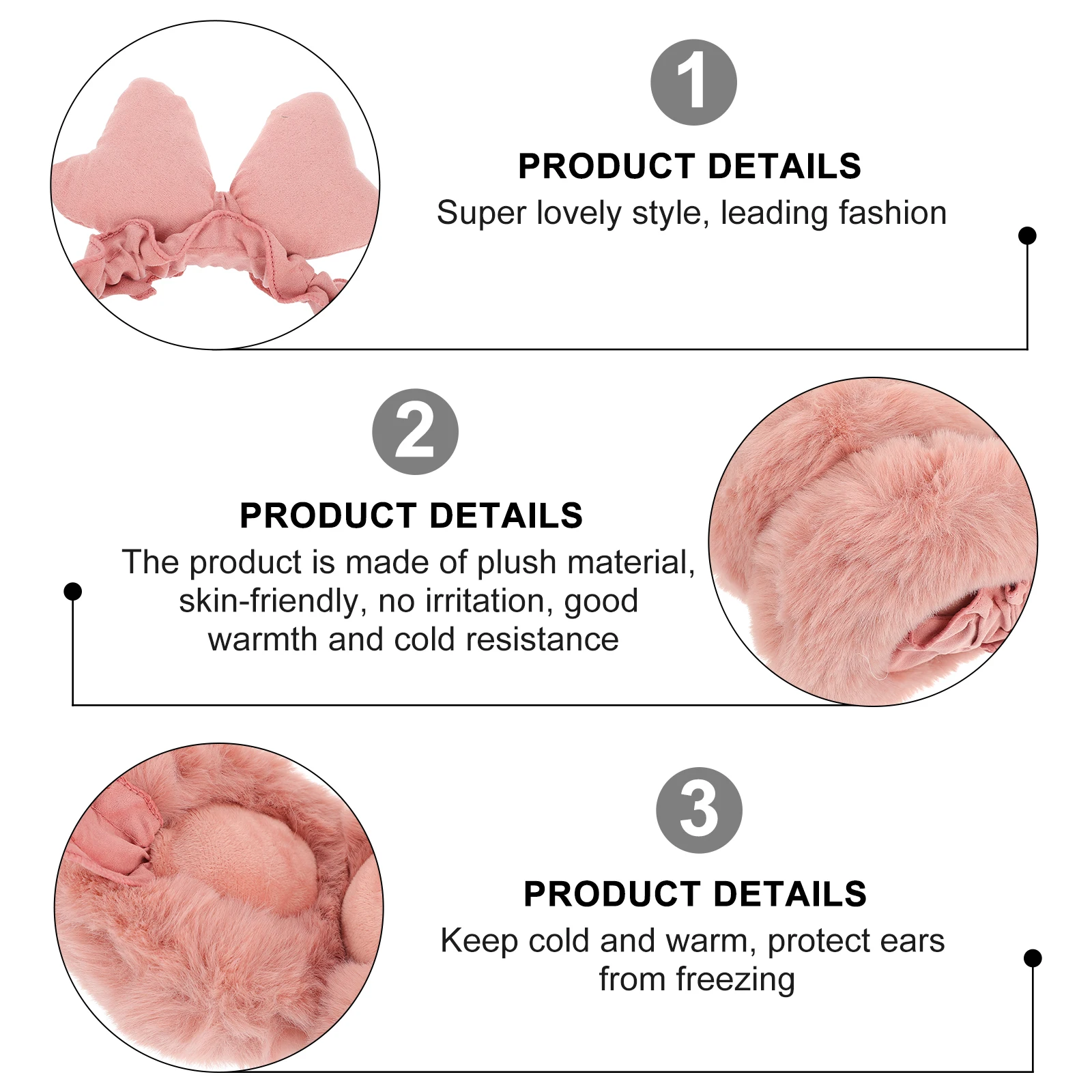

1pc Bow Warm Earmuff Furry Ear Cover Winter Frost Protection Anti Freeze Ear Warmers Soft Comfortable Cute Design Fresh Color