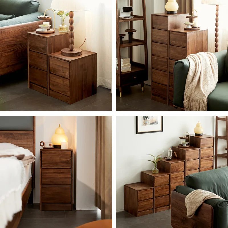 خزانة ذات أدراج خزانة ذات أدراج من الخشب الصلب، خزانة ذات أدراج ضيقة للغاية، خزانة بجانب السرير لغرفة النوم، أمريكا الشمالية bl