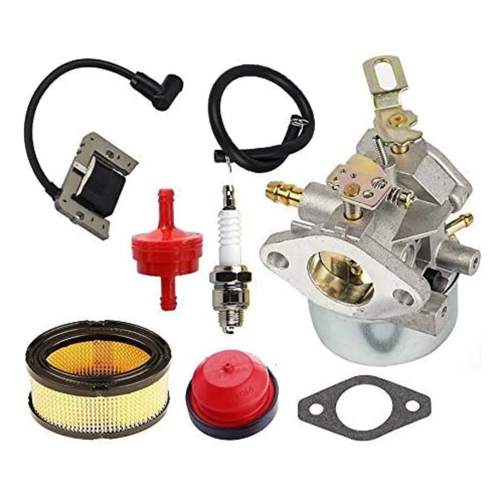 640349 640052 640054 Carburetor Kit With Ignition Coil Air Fuel Filter Replace For Tecumseh 8HP 9HP 10HP HMSK80 HMSK90 LH318SA