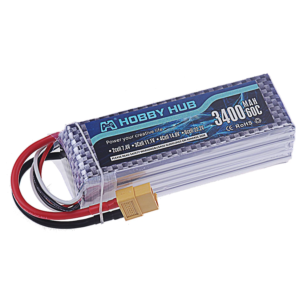 Baterai Lipo 3S 11.1V 3400MAh - Drone Rc Truck ulasan dan harga