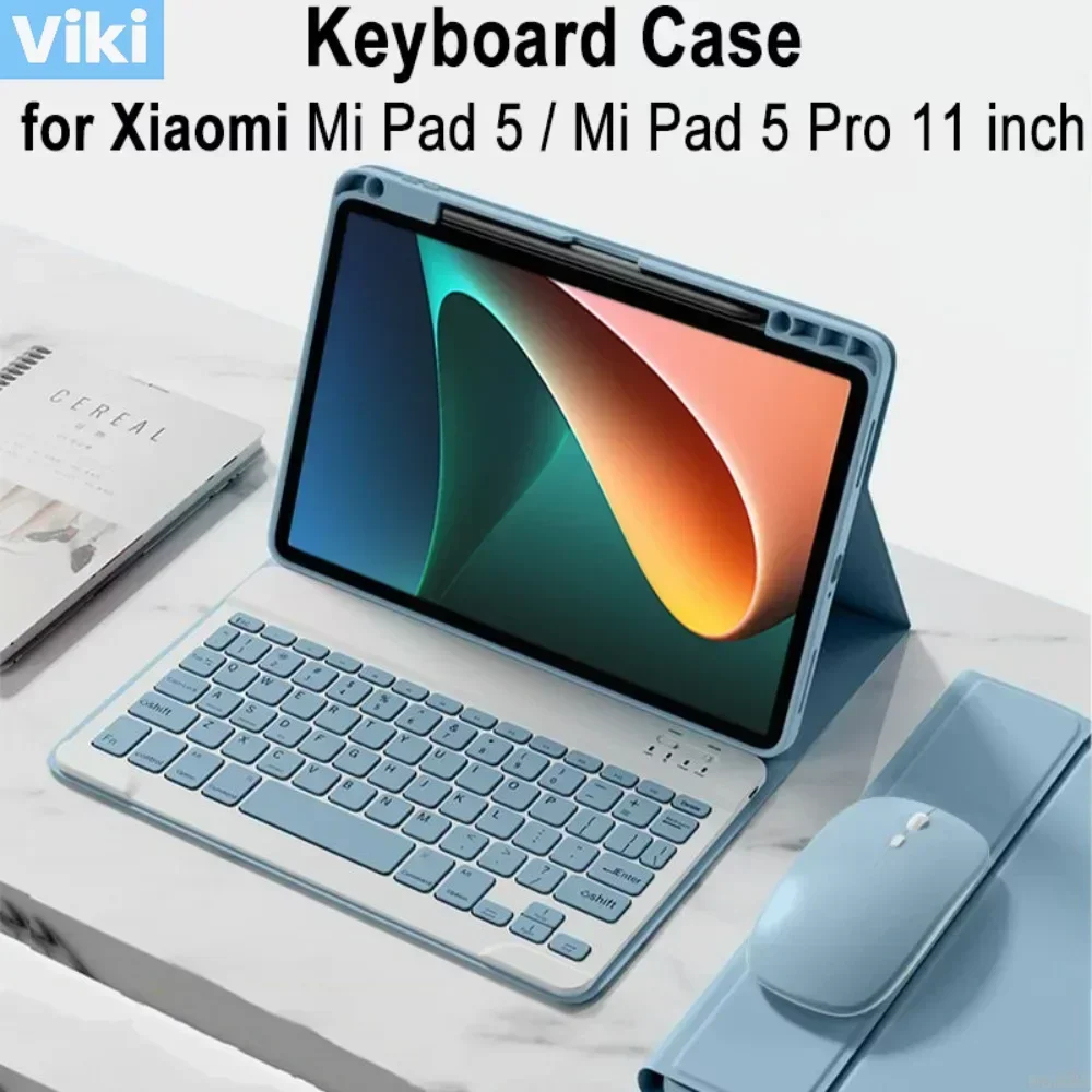 

For Xiaomi Mi Pad 5 11 Inch Case with Keyboard, Detachable Keyboard Cover for Xiaomi Mi Pad 5 Pro 11"