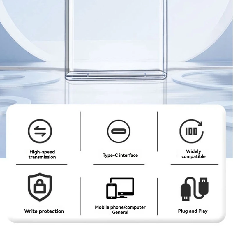 غلاف محرك الأقراص الصلبة C من النوع العلوي 2.5 بوصة SATA SSD حافظة القرص الصلب غلاف خارجي شفاف حافظة HDD خارجية للهاتف المحمول #6
