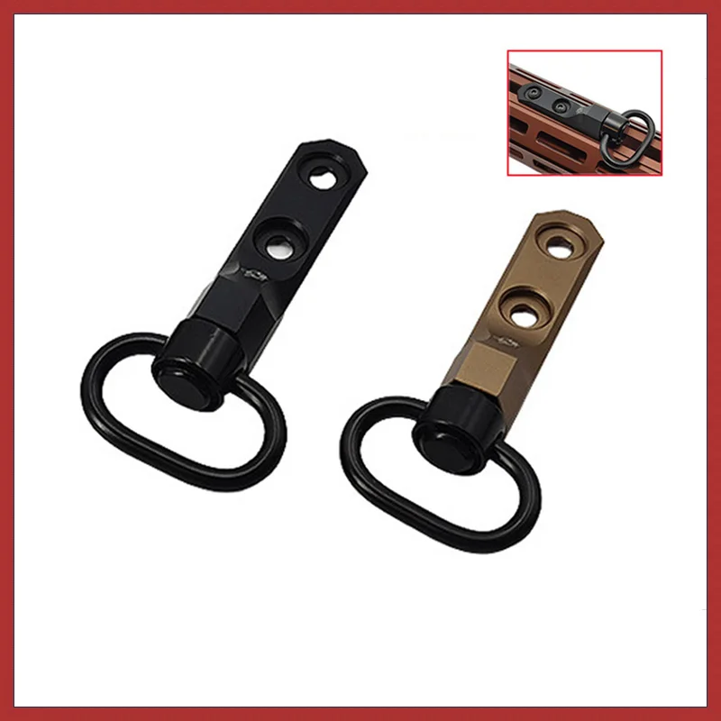 Hot M-LOK Metal Strap Buckle QD Sling Swivel 20mm Picatinny Rail Mount Base Shoulder Strap Base Accessories Adapter Push Button