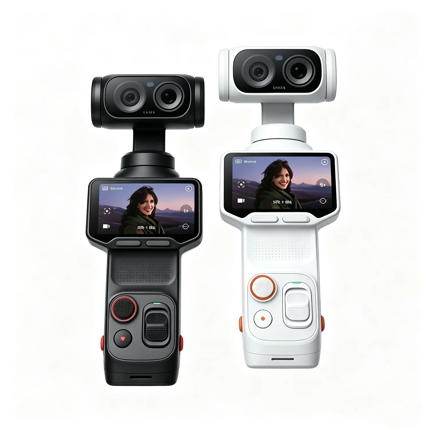 Ultra 8K Vlog Gimbal Camera Dual Lenses 12X Zoom 1' Sensor Detachable 2' Touchscreen AI Chip 4K Action Camera 2026New