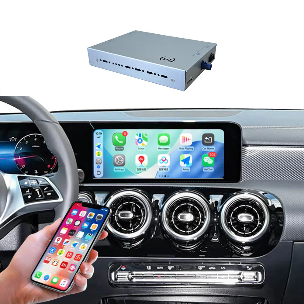 Android Auto Wireless Carplay Adapter for W205 W177 W247 NTG6.0 System Apple Carplay Module Carplay Box