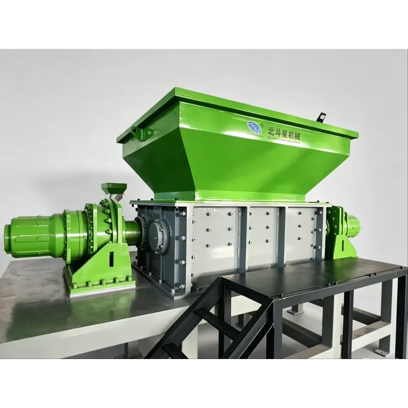 Recycling Machine 2026 Sevenstars Heavy Double Shaft Shredder for Plastic Metal Wood Tire Industrial Waste Recycling