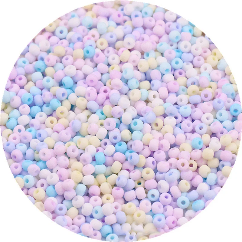 

300pcs 3mm Small Round Matte Opaque Glass Loose Spacer Seed Beads Wholesale Bulk Lot For Jewelry Making DIY Findings