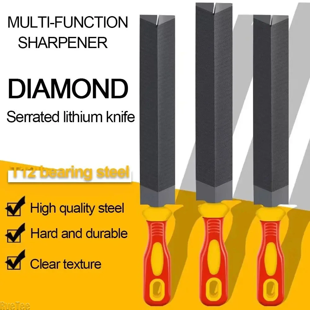 6/8inches Diamond-Shaped Files Sharpening Straightening Wood Carving Metal Glass Grinding Tool Saw Files Hand Saw Tools