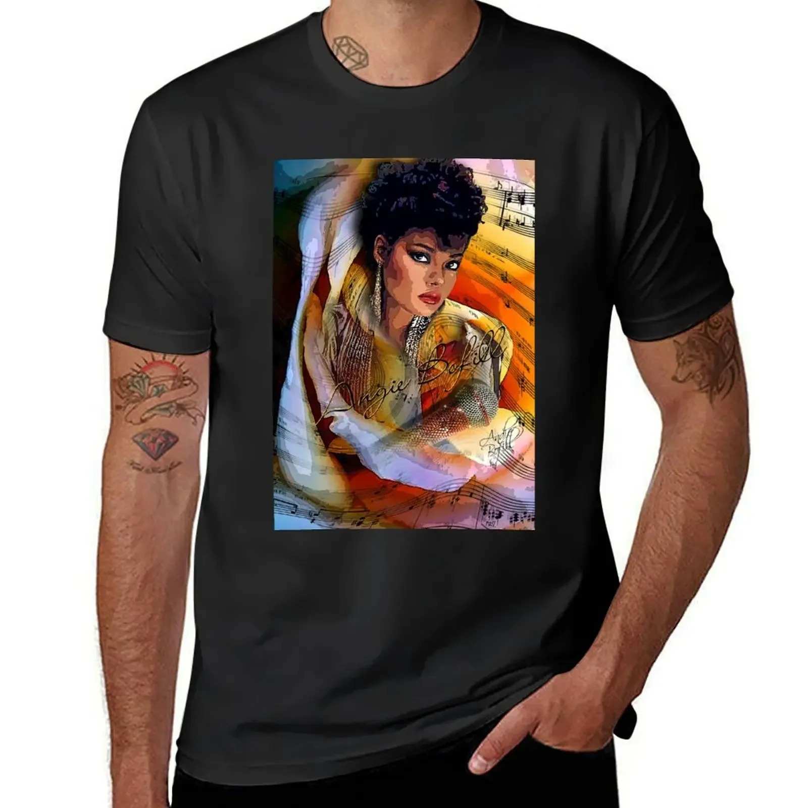 Angie Bofill Flower Child D-1 Poster T-Shirt vintage baggy shirts anime t shirts new edition T-shirts for men cotton