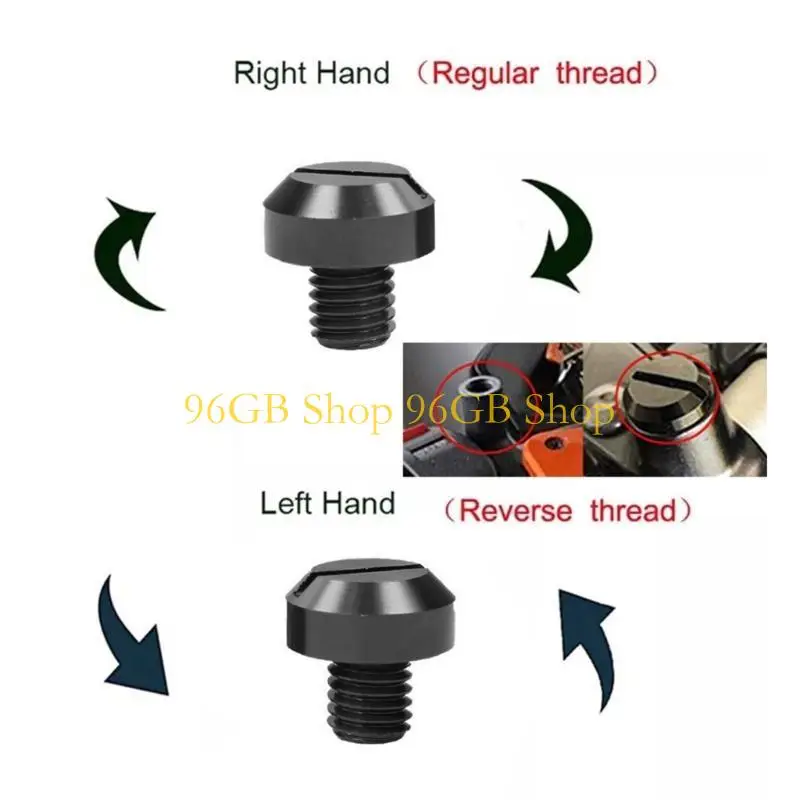 96GB Easy Installation Antivibration Versatile 25mm Motorbike Rear View Reflective Glass Mounting Screws Fasteners for Repair
