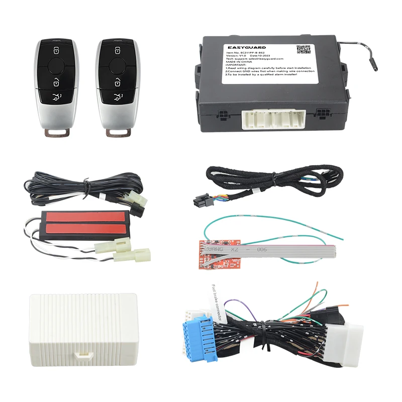 

EASYGUARD SEMI plug&play PKE auto start fit for benz 17-20 E class(gas engine)/ 18-22 CLS GAS with oem push button