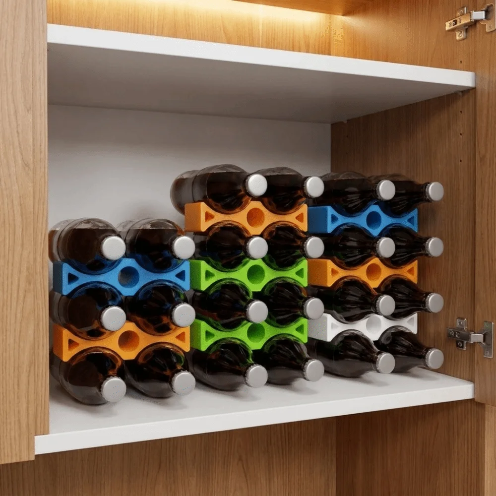 Durable 3D Printed Can Stacker Organizer Stable Space Saving Soda Can Stacker Plastic Stack Storage Rack Pantry