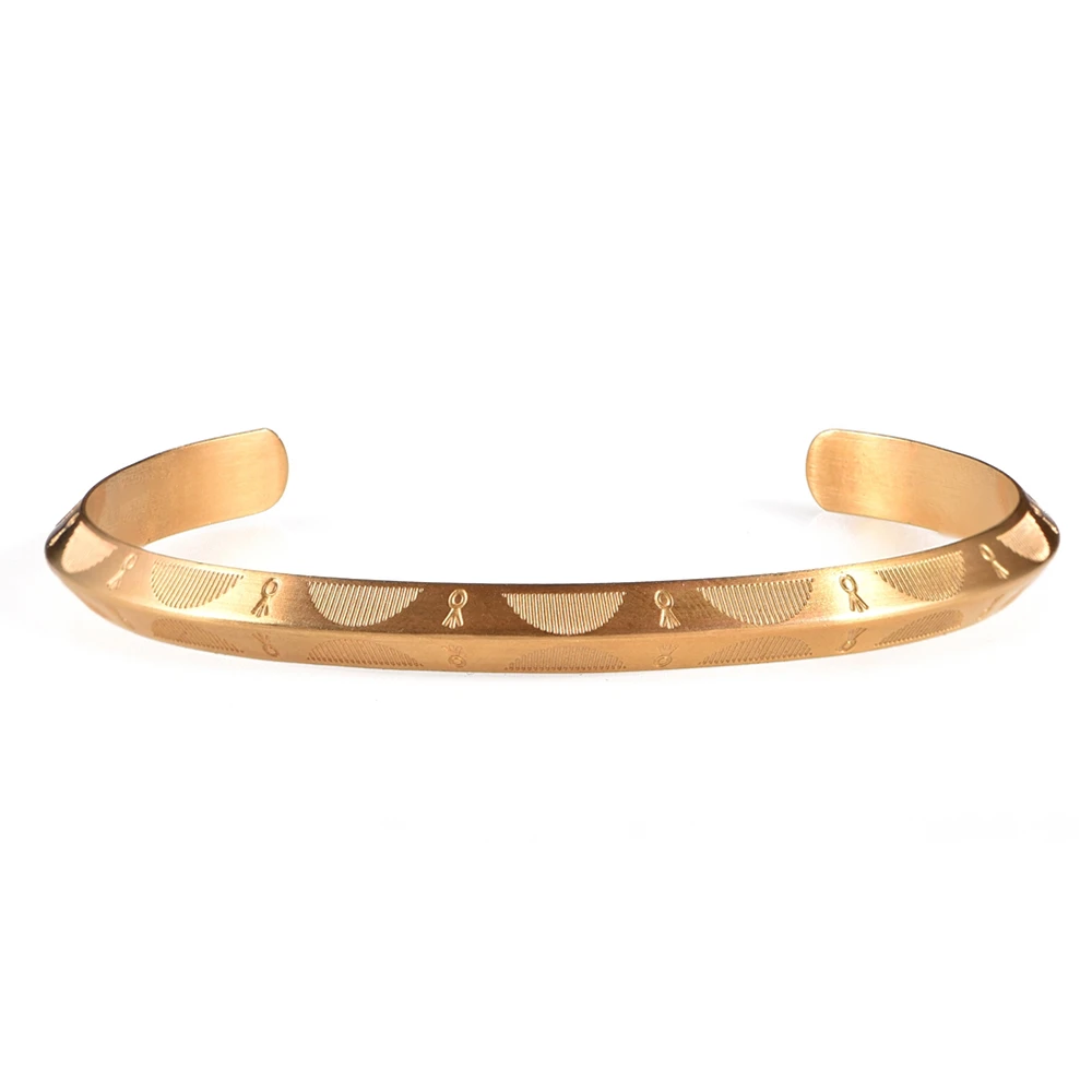 Stainless Steel Bangles For Women Men Classic Viking Jewelry