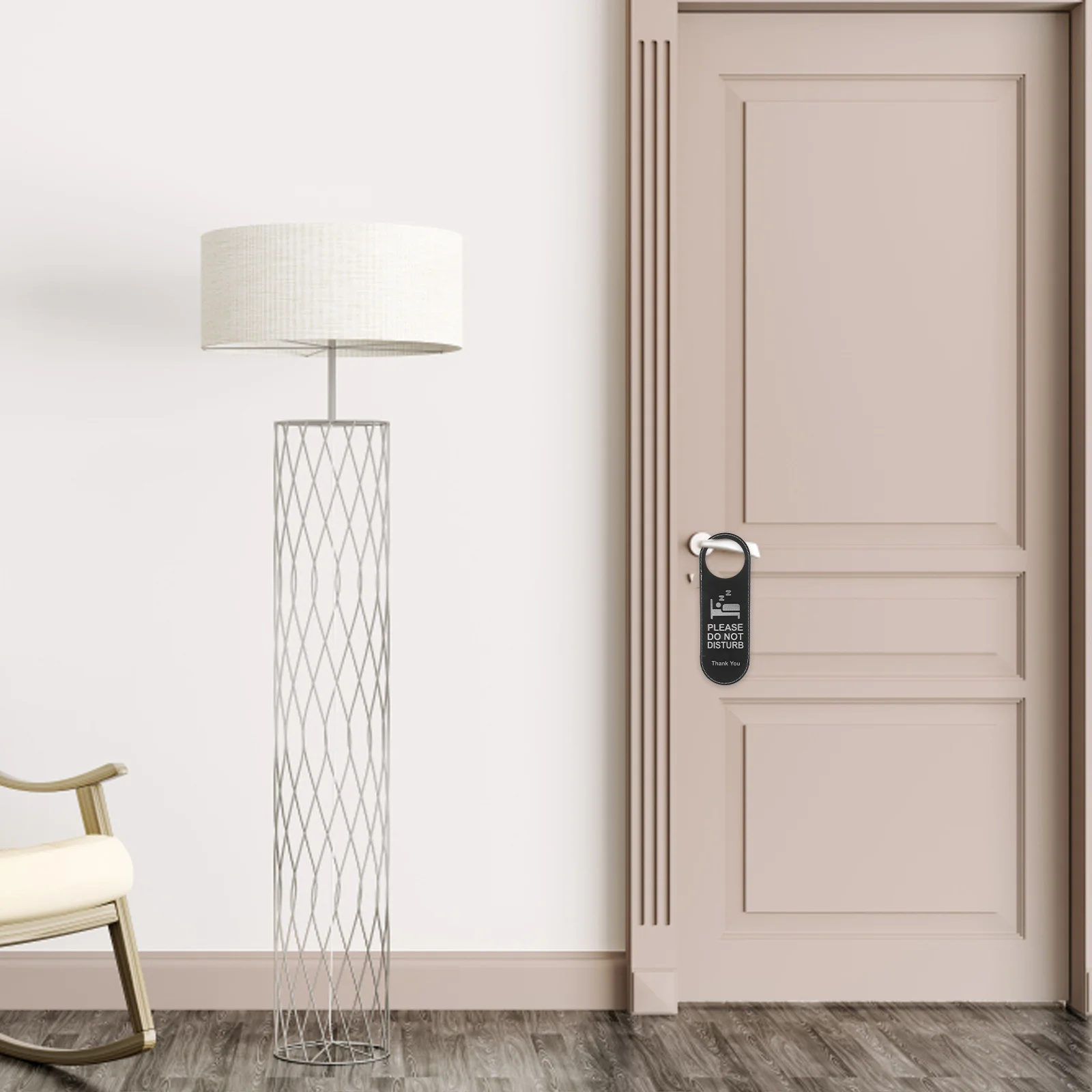 

5Pcs Hanging Door Sign Hotel Door Hanger Double-Sided for Do Not Disturb and Room Cleaning