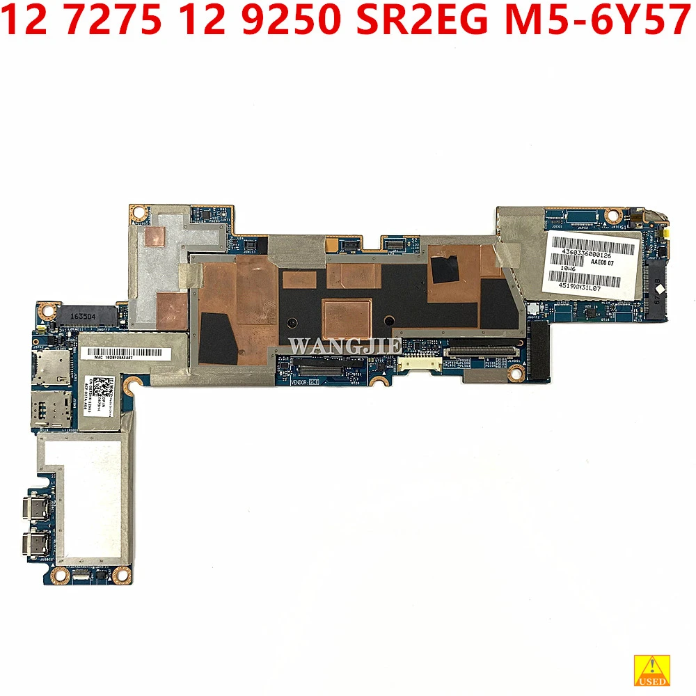 CN-0675H4 0675H4 675H4 Mainboard For DELL XPS 12 7275 12 9250 Laptop Motherboard LA-C321P W/ SR2EG M5-6Y57 CPU