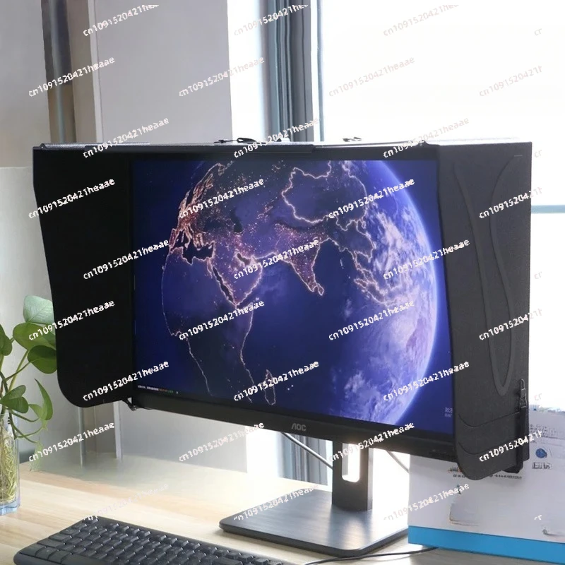 Suitable for  17-27-Inch 41-71cm Width Sun Visor Printing And Graphic Design Computer Monitor Hood Desktop