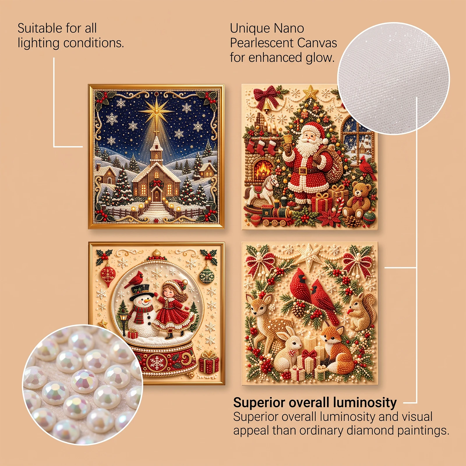 Dowmoo Noel İnci Boyama DIY Ki - Art Craft Things incelemesi ve fiyatı