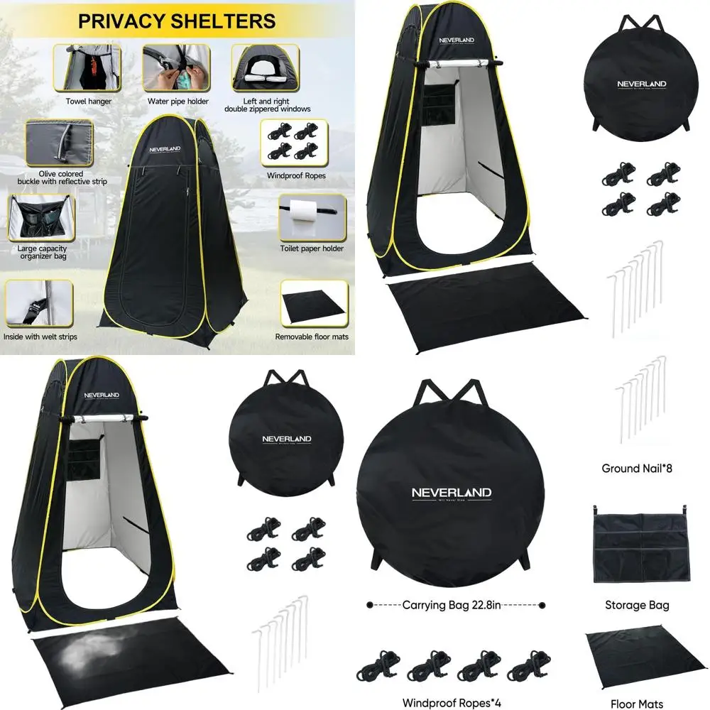 

Portable Outdoor Shower and Changing Tent - Ideal for Camping, Hiking, Beach, and Rain Protection