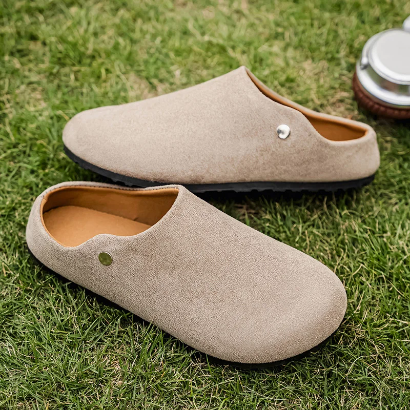 

Men's Slippers Women's Flat Slippers Indoor comfortable Suede Fashion Soft Bottom outdoor Shoes Unisex Retro Convenient Mules