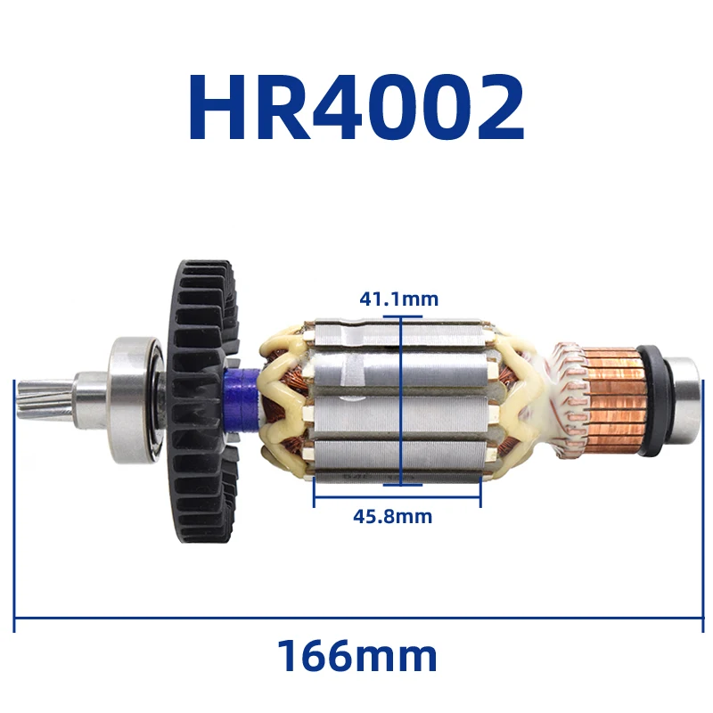 Imagem -02 - Acessórios do Estator do Rotor da Armadura para a Substituição Elétrica 5186691 da Bobina do Estator da Âncora da Picareta do Martelo Bonde de Makita Hr4002