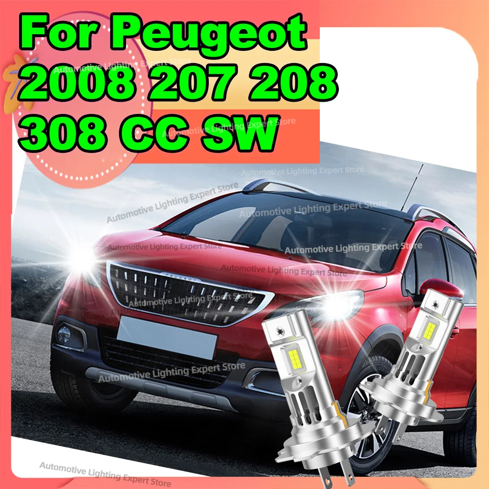 

Светодиодные лампы для фар Canbus высокой мощности 180W с вентилятором для Peugeot 2008, 207, 208, 308, CC, SW