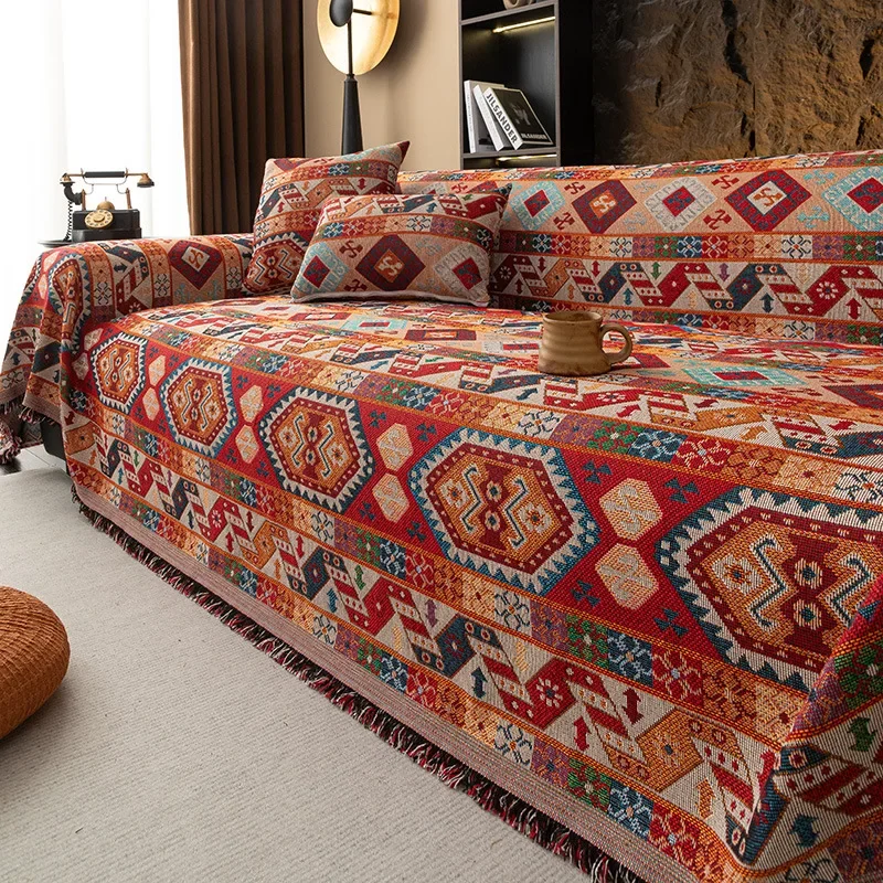 1PC Sofa Towel Ethnic Style Bohemian Style Cover Cloth Sofa Universal Cover for All Seasons Home Textile Products