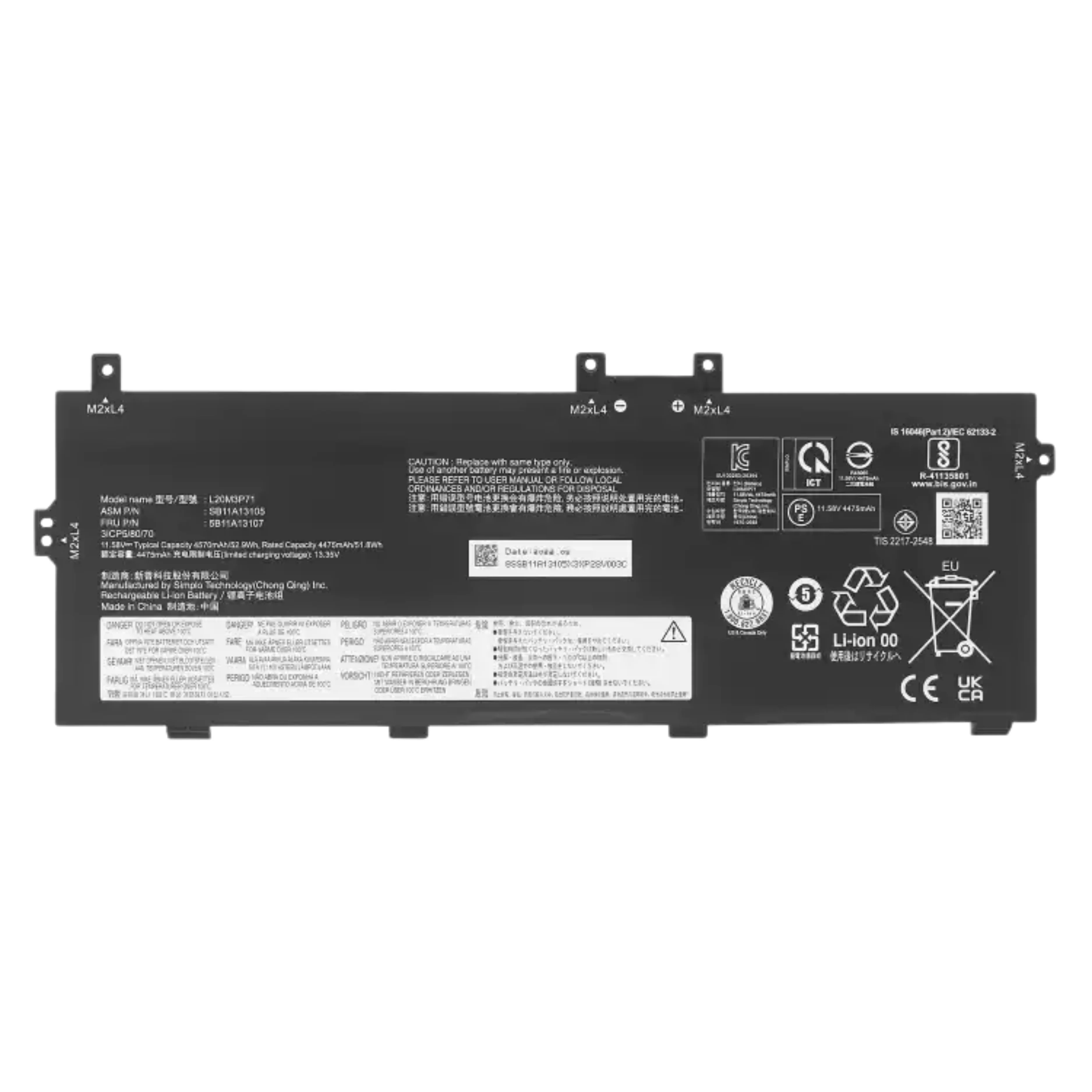 For L20M3P71 ThinkPad X13 Yoga Gen 2 TP00127A
