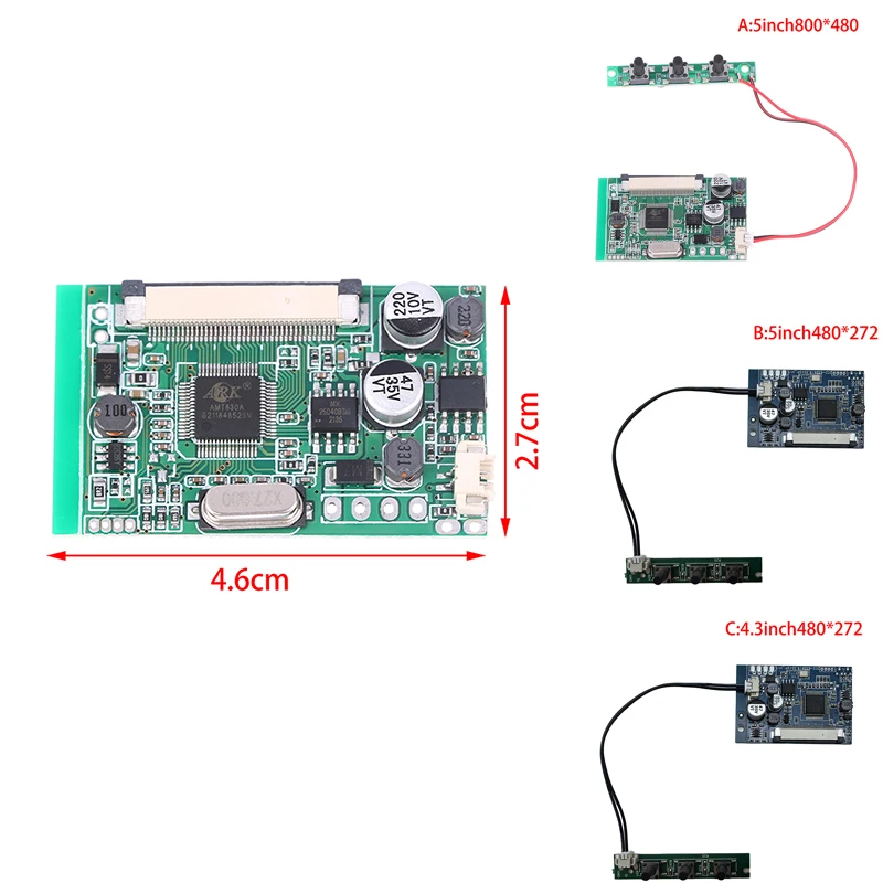 4.3/5inch LCD Display Driver Board Module Kit Monitor For Car AV Digital Photo Frame Multi-Function