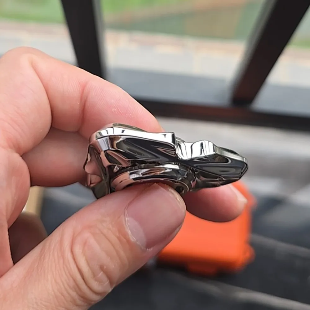 DOM EDC トーチドラゴン 三枚刃 フィジェットスピナー ストレス解消おもちゃ オフィスデスクアクセサリー ジャイロ フィジェットスピナー