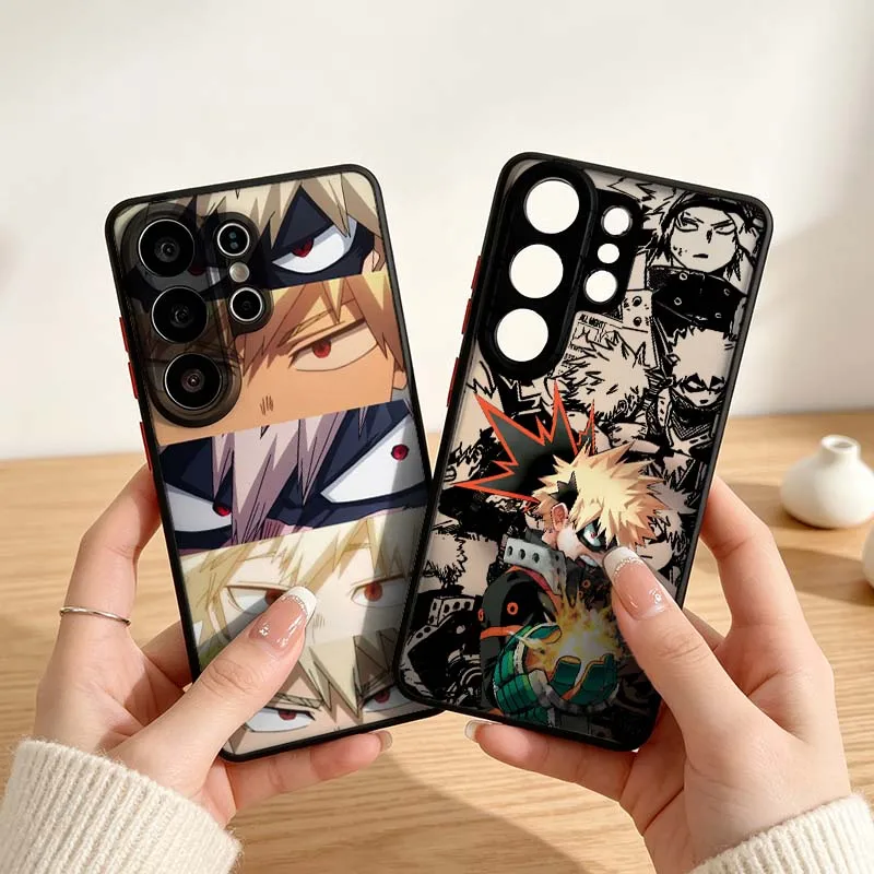 Bakugo Katsuki Anime For Samsung Galaxy S10 S9 S8 Note 20 10 9 8 M55 M54 M35 M52 M53 M34 Plus Ultra 5G Lite Phone Case Cover