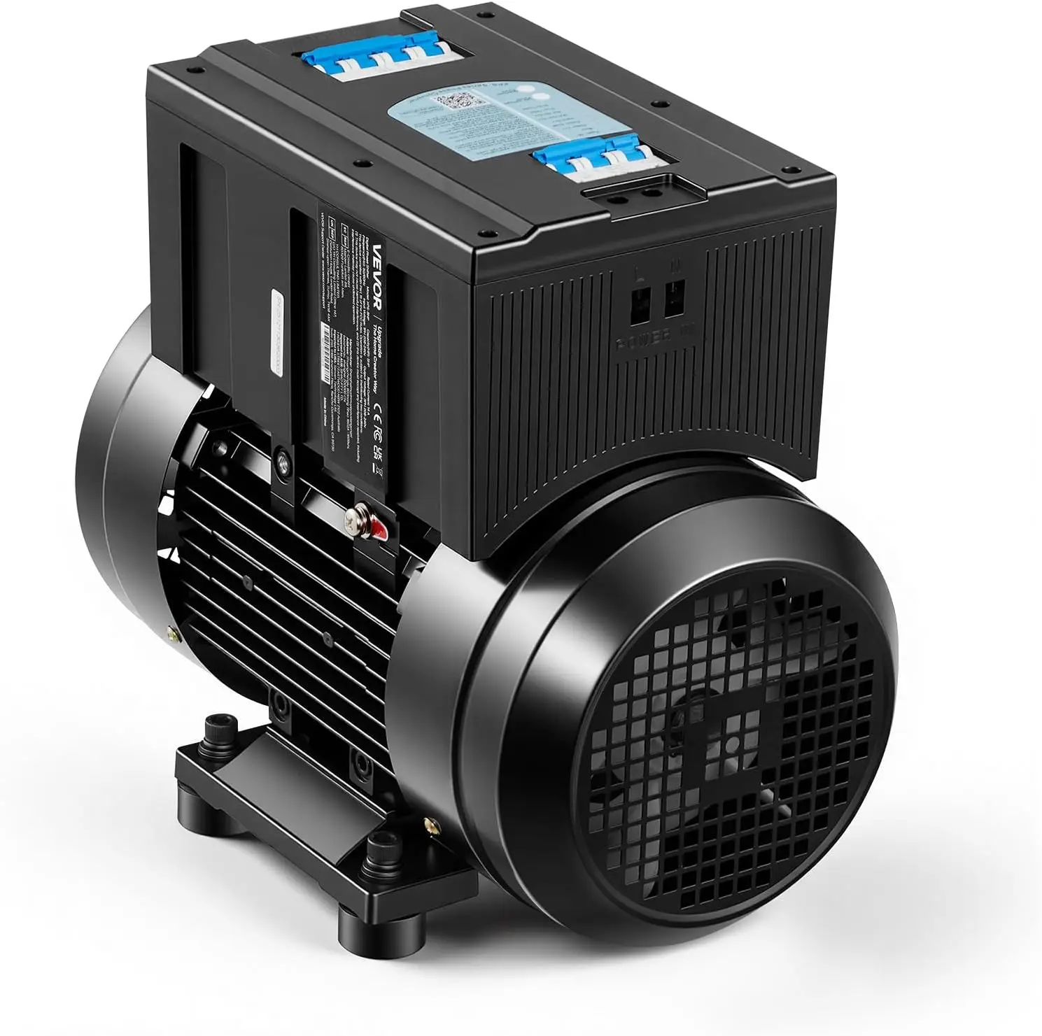 

Single Phase to 3-Phase Rotary Converter, 7.5HP 21A 208-240V Input/Output Rotary Phase Converter - Expandable to Higher Horsepow