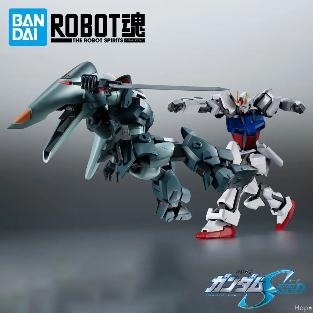 

Оригинальный мобильный костюм BANDAI ROBOT SPIRITS Gundam SEED ZGMF-1017 GINN GAT-X105 STRIKE GUNDAM, фигурка аниме, модель игрушки