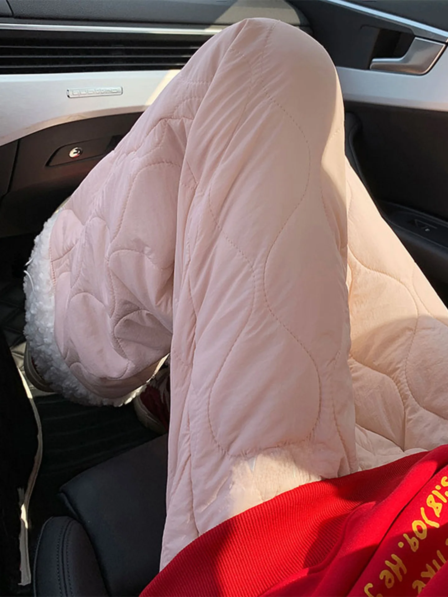 

Pink Gourd Pattern Thickened Cotton Pants for Men And Women Winter Warm Snow Skiing Trousers under 40 Degrees Celsius Anti-Co...