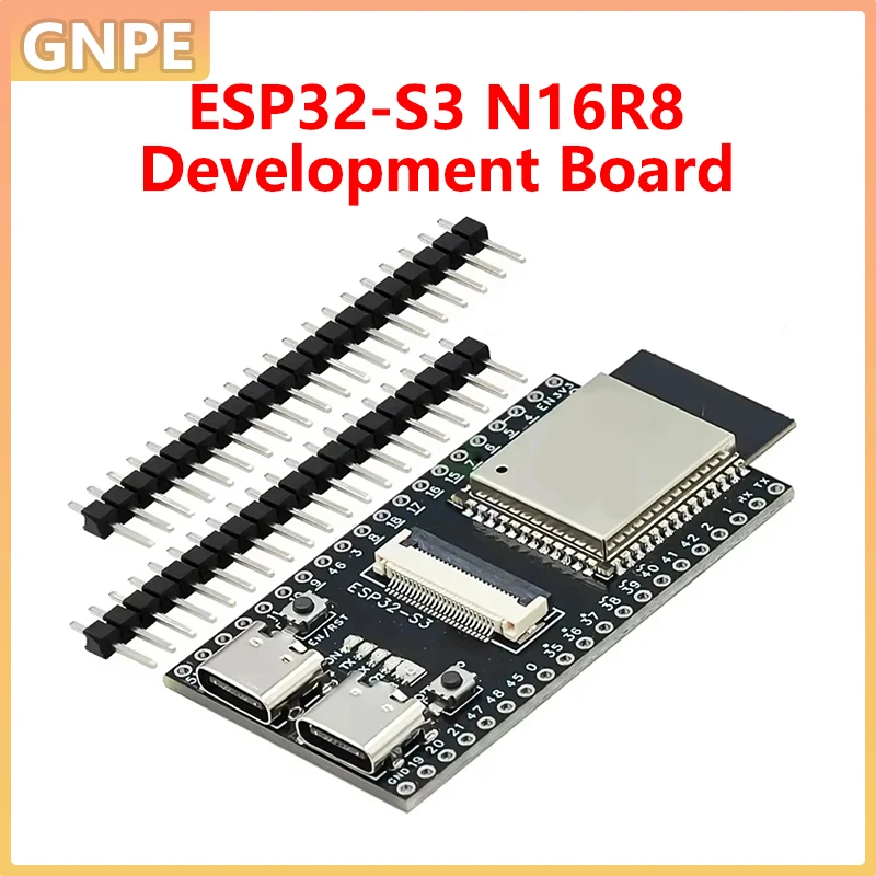 Carte de développement ESP32-S3 N16R8 CAM avec double port Type-C, module caméra OV2640 OV3660 OV5640, WiFi et Bluetooth pour kit de bricolage Arduino