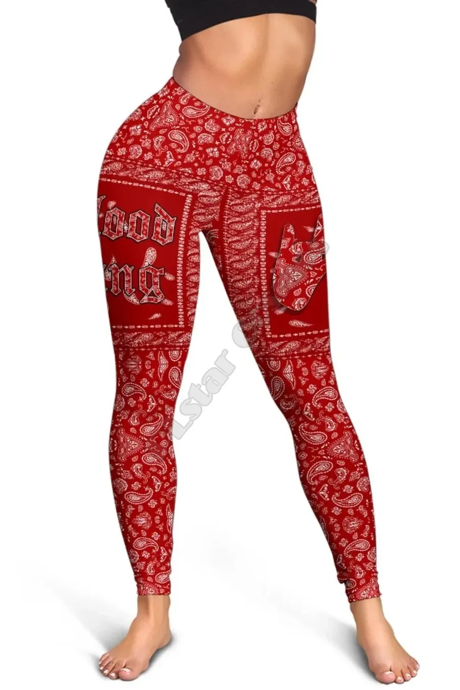 Blood Gang Leggings  3D Printed Leggings Sexy Elastic Female Skinny Leggings Gothic Yoga Leggings