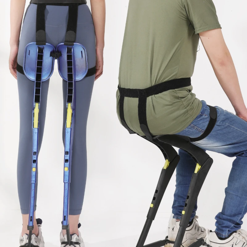 Exoskeleton-asiento Invisible para pesca, taburete plegable portátil para acampar, para fábrica al aire libre