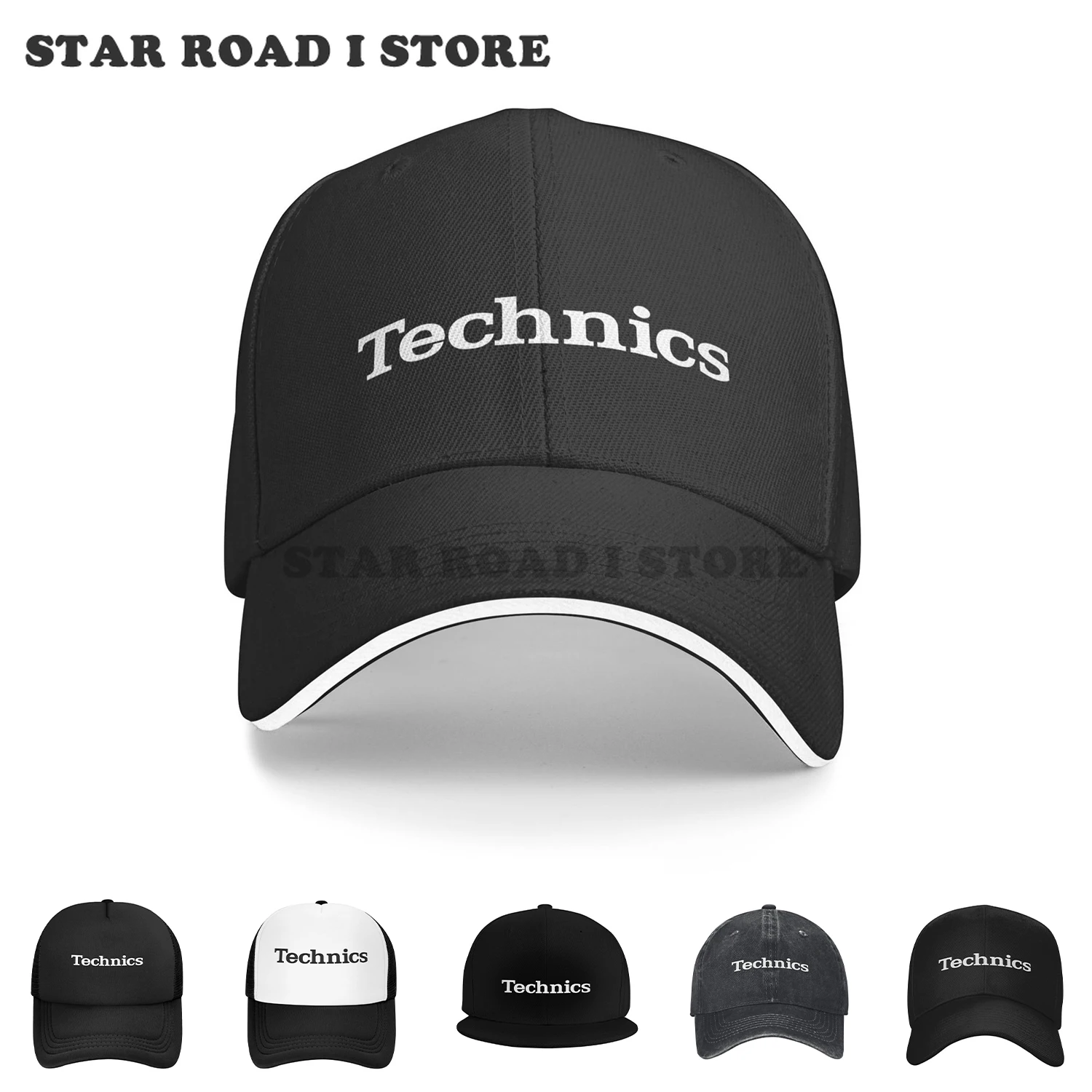 

Fashion Hats Technics Logo Baseball Cap Men Women Hip Hop Dj Technics Hats Boy Caps Autumn Spring Streetwear for Sun Protection