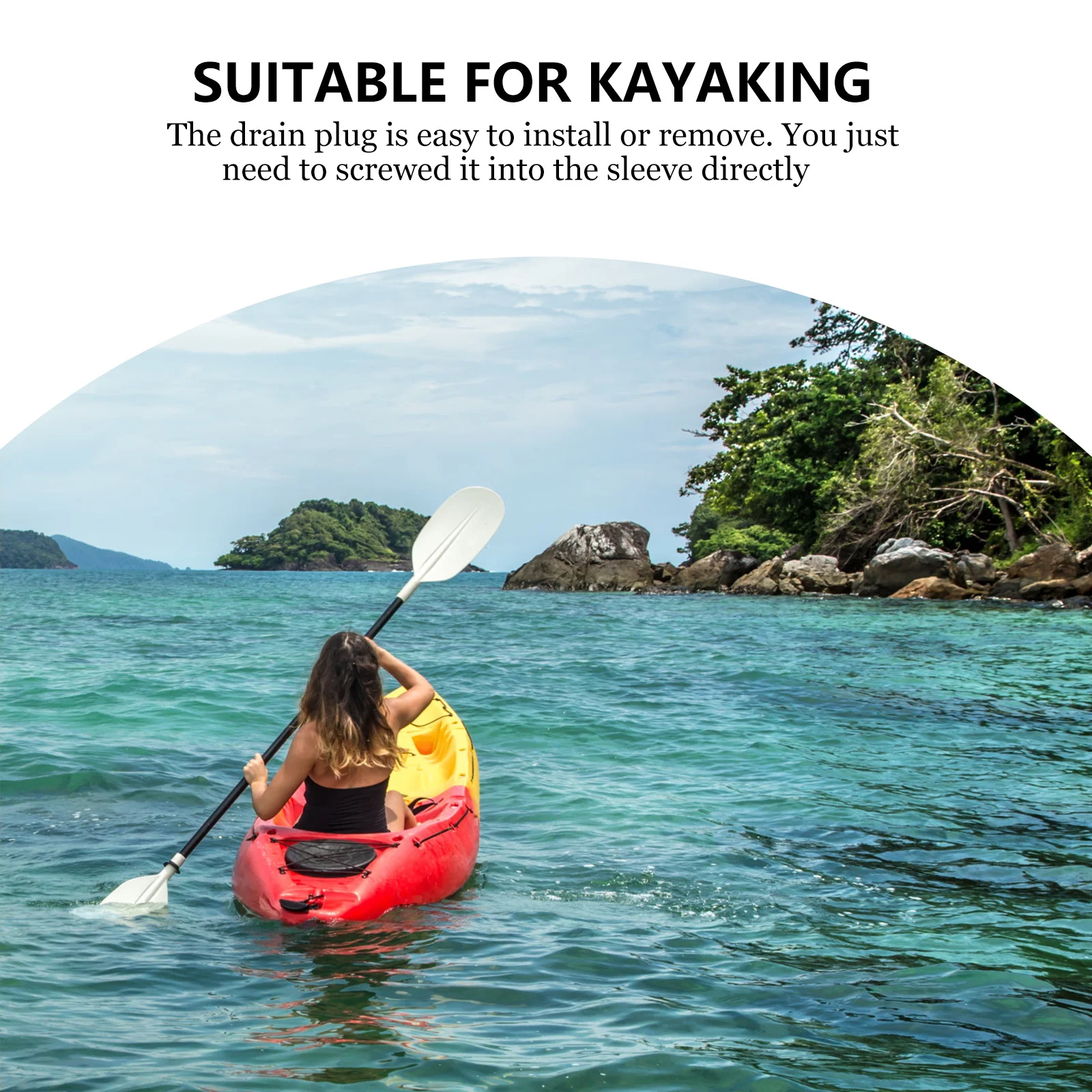 

6Pcs Kayak Silicone Drain Plugs Thread Bung for Boat Hull Drainage Stopper Replacement Kayak Scupper Plug Silicone Scupper Plug