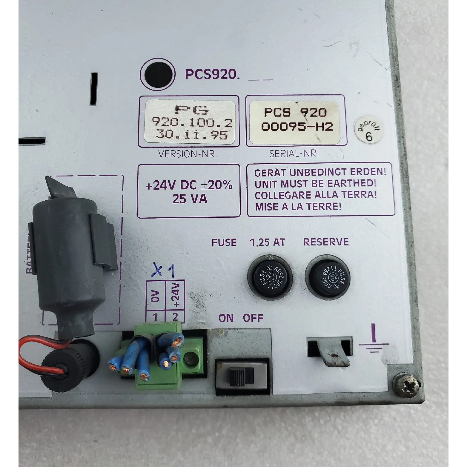 Interface homme-machine PCS920 920.100.2 Avec garantie