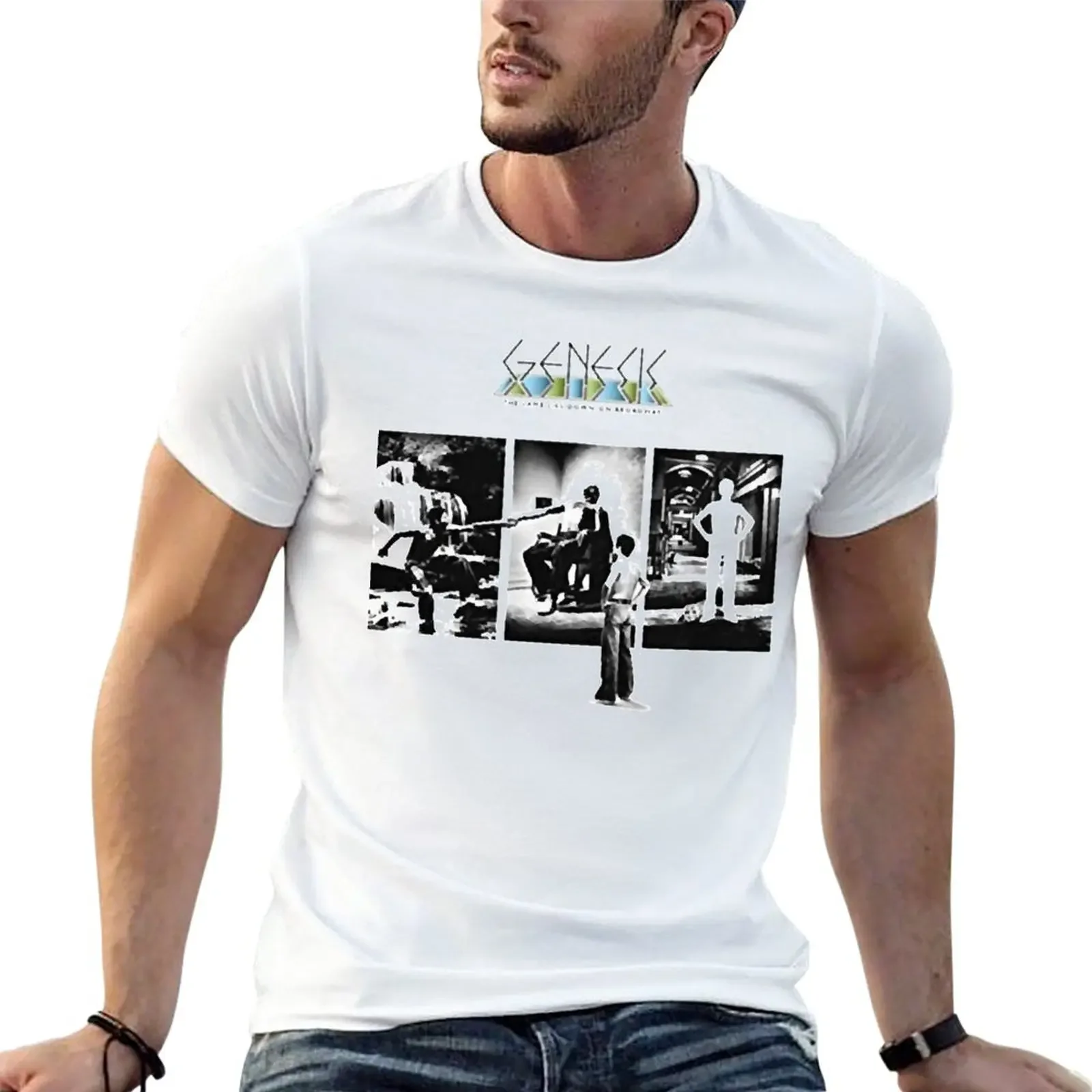Nuevo: The Lamb Lies Down on Broadway Baseball Camiseta divertida para niños, camisetas blancas, camiseta de manga corta para hombre
