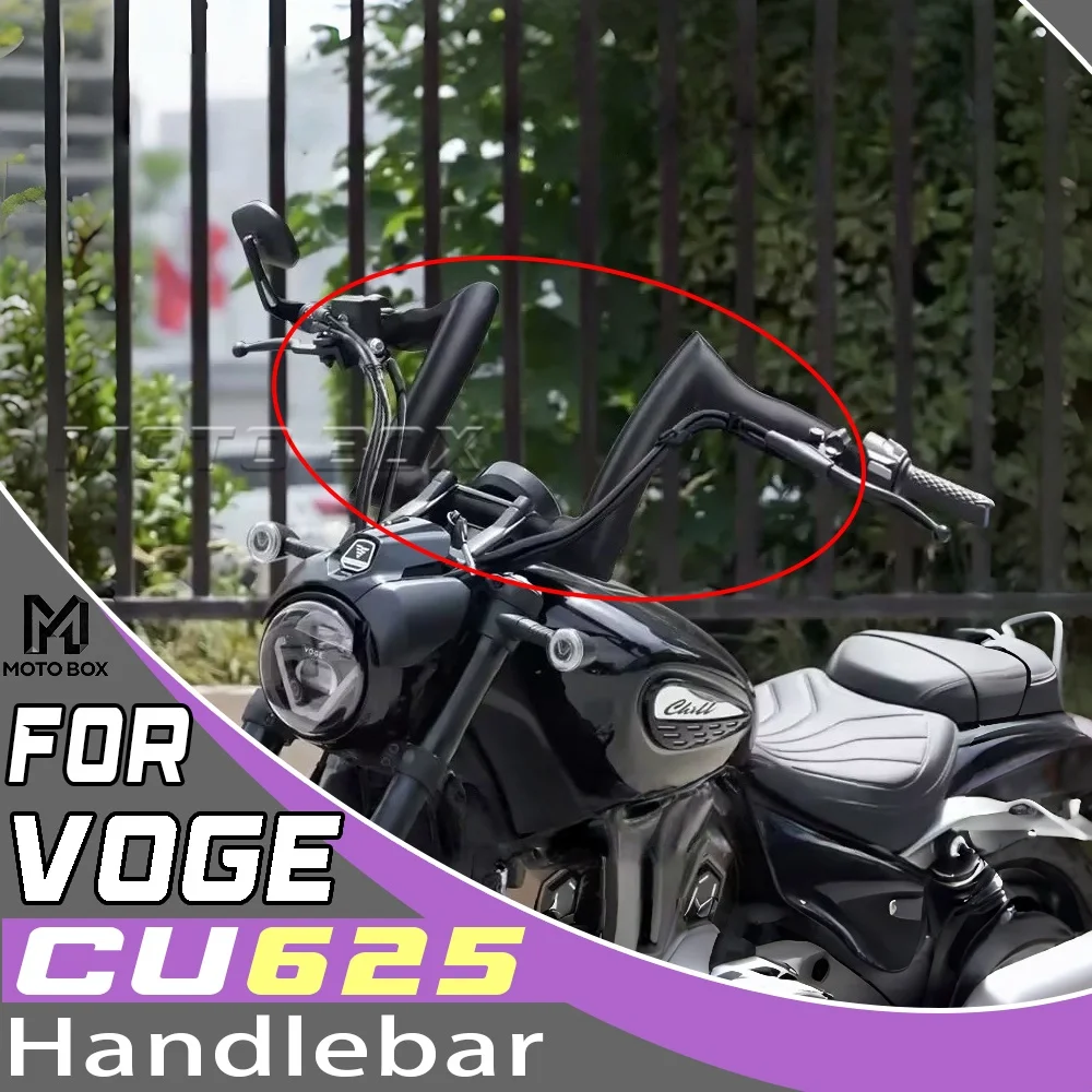 

For VOGE CU625 2 Inch Rise Handlebar Thickened Ram Horn Handlebar Modified Parts