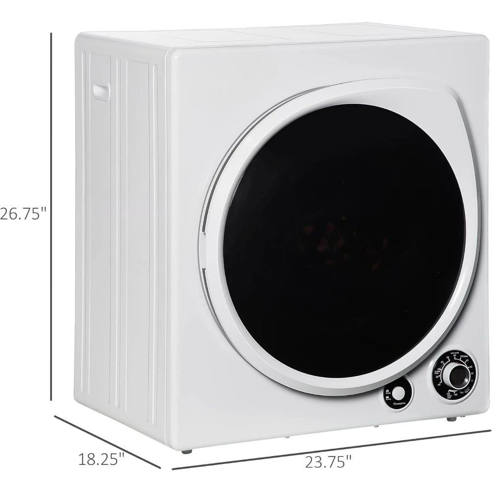 Clothes Dryer, 1350W 3.22 Cu. Ft. Automatic Dryer Machine,   5 Drying Modes And Stainless Steel Tub, Portable Cloth Dryer