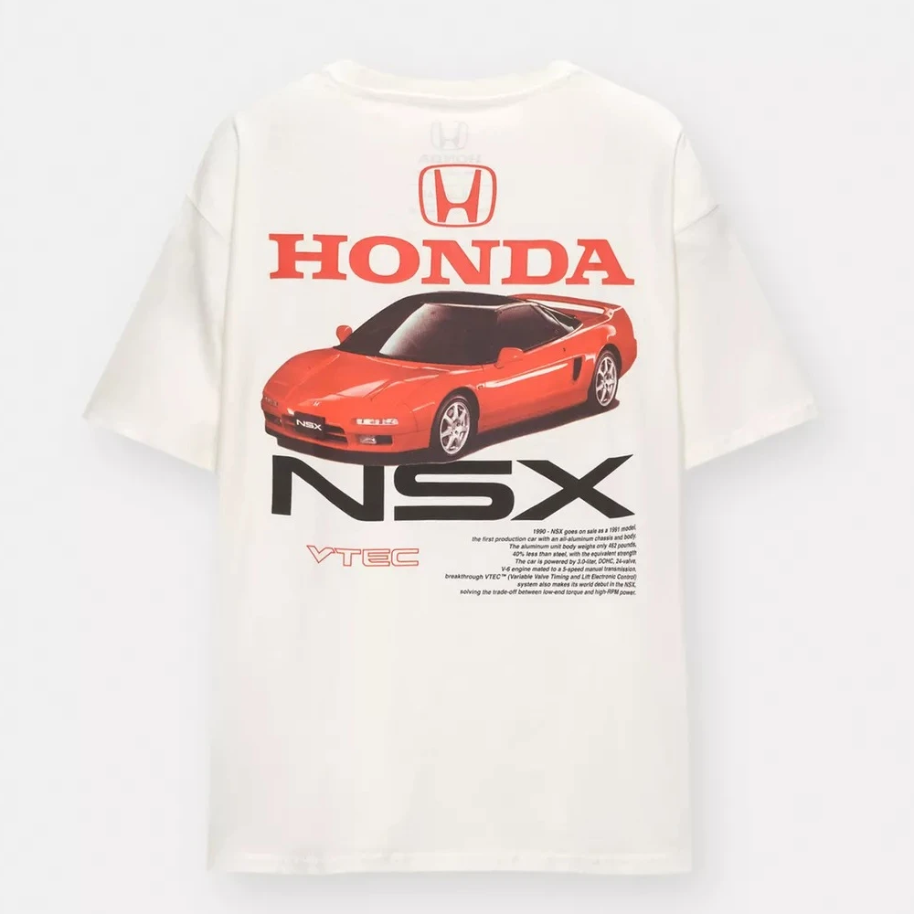 

Мужская и женская футболка Honda, летние хлопковые рубашки с короткими рукавами, весенне-осенний мотоциклетный топ для езды на велосипеде по бездорожью Y2k