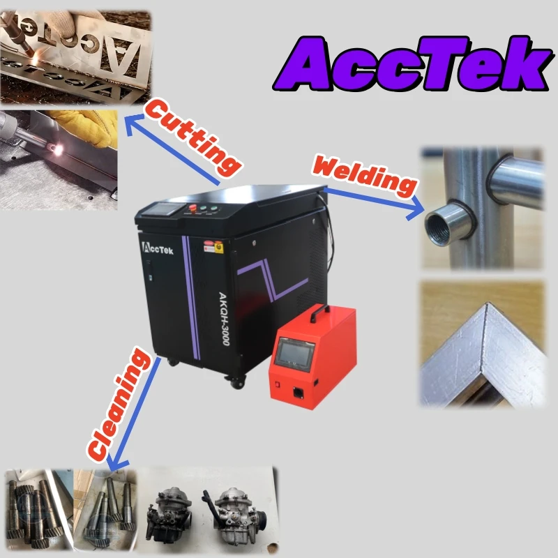 2025 Trendy Products Stainless Steel Black Metal Tube Sheet Welding Cutting Machine Max 2000w 3kw Multi Function Lazer Cleaner