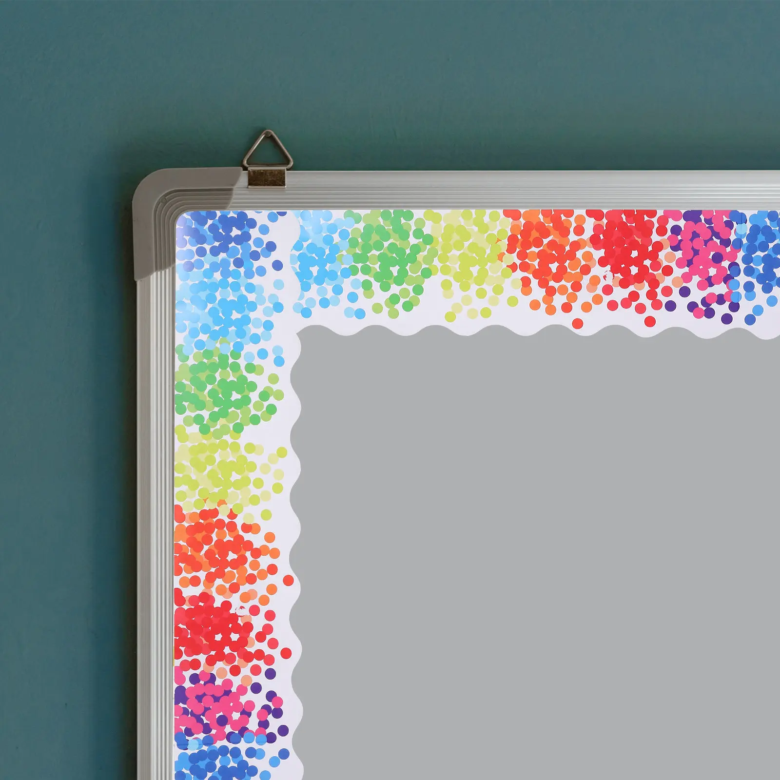 1 Roll Adhesive Bulletin Board Border Decals Colorful Classroom Blackboard Stickers Removable Decorative Border Trim for School